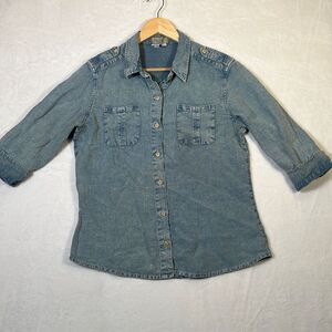 The Territory ahead 100% linen button up blouse-‎ women Small